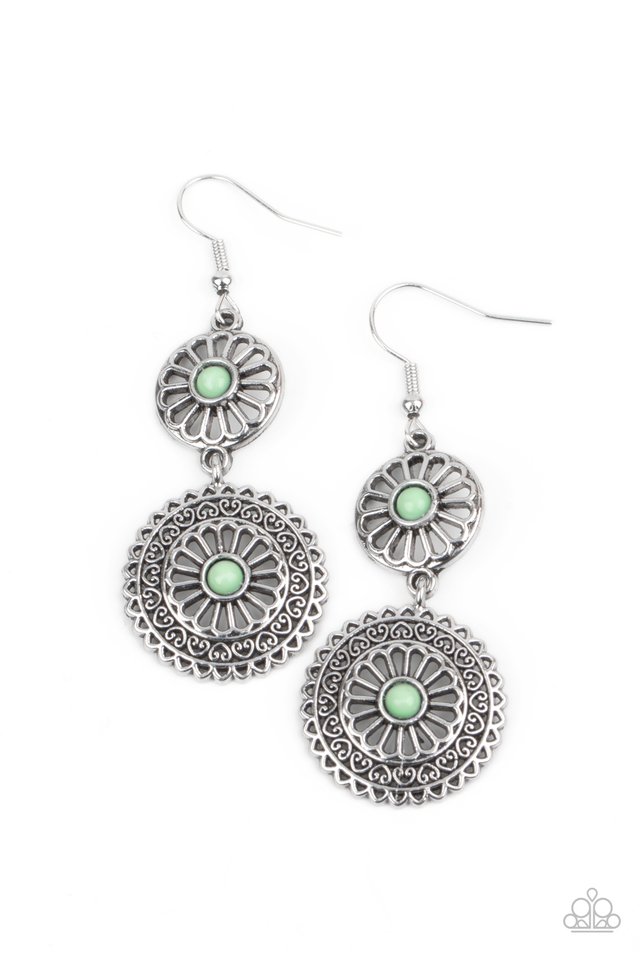 Keep It WHEEL - Green - Paparazzi Earring Image