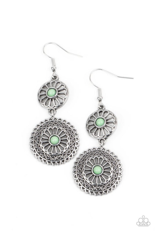 Keep It WHEEL - Green - Paparazzi Earring Image