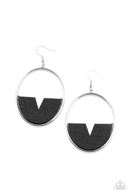 Island Breeze - Black - Paparazzi Earring Image