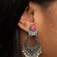 ​Summery Gardens - Pink - Paparazzi Earring Image