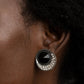 ​Off The RICHER-Scale - Black - Paparazzi Earring Image