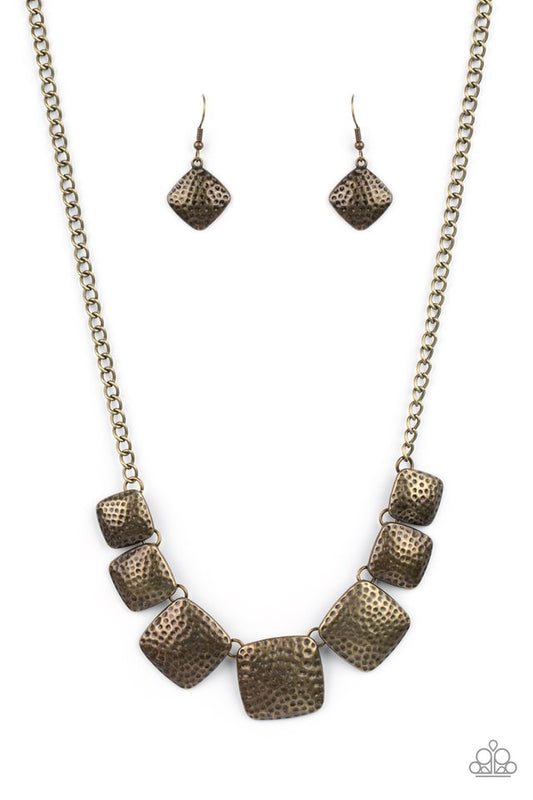 ​Keeping It RELIC - Brass - Paparazzi Necklace Image