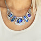 Futuristic Fashionista - Blue - Paparazzi Necklace Image