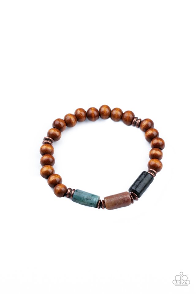 ​ZEN Most Wanted - Copper - Paparazzi Bracelet Image