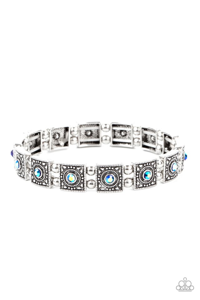 Cosmic Conquest - Blue - Paparazzi Bracelet Image