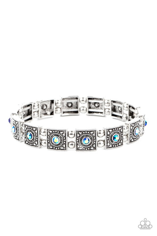 Cosmic Conquest - Blue - Paparazzi Bracelet Image