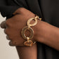 STEEL The Show - Gold - Paparazzi Bracelet Image