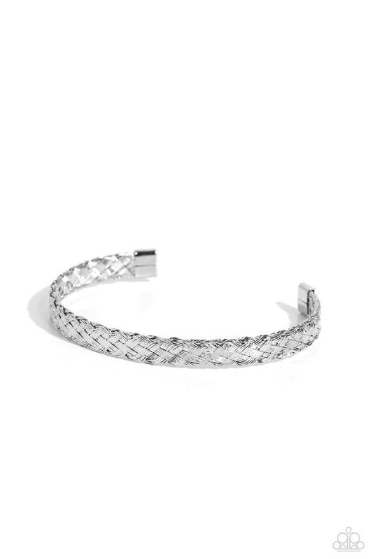 Cable Couture - Silver - Paparazzi Bracelet Image