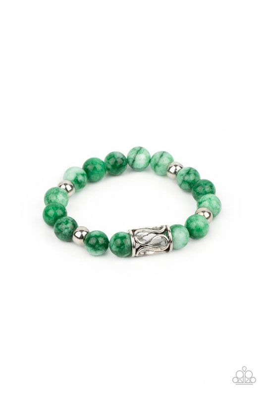 Soothes The Soul - Green - Paparazzi Bracelet Image