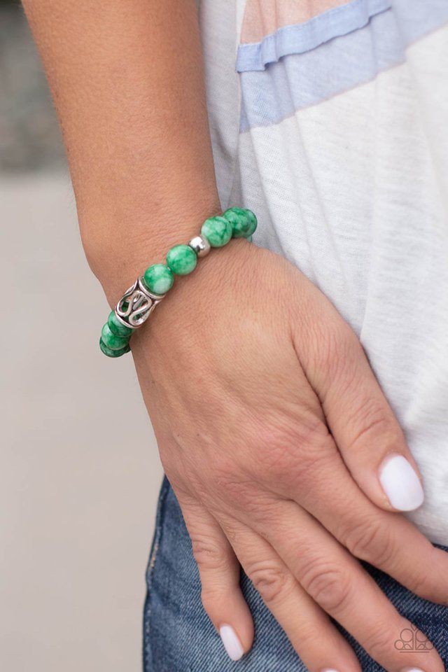 Soothes The Soul - Green - Paparazzi Bracelet Image