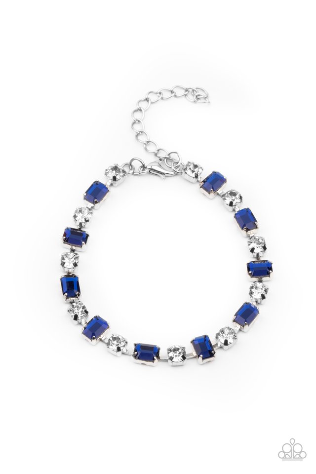 Out In Full FIERCE - Blue - Paparazzi Bracelet Image