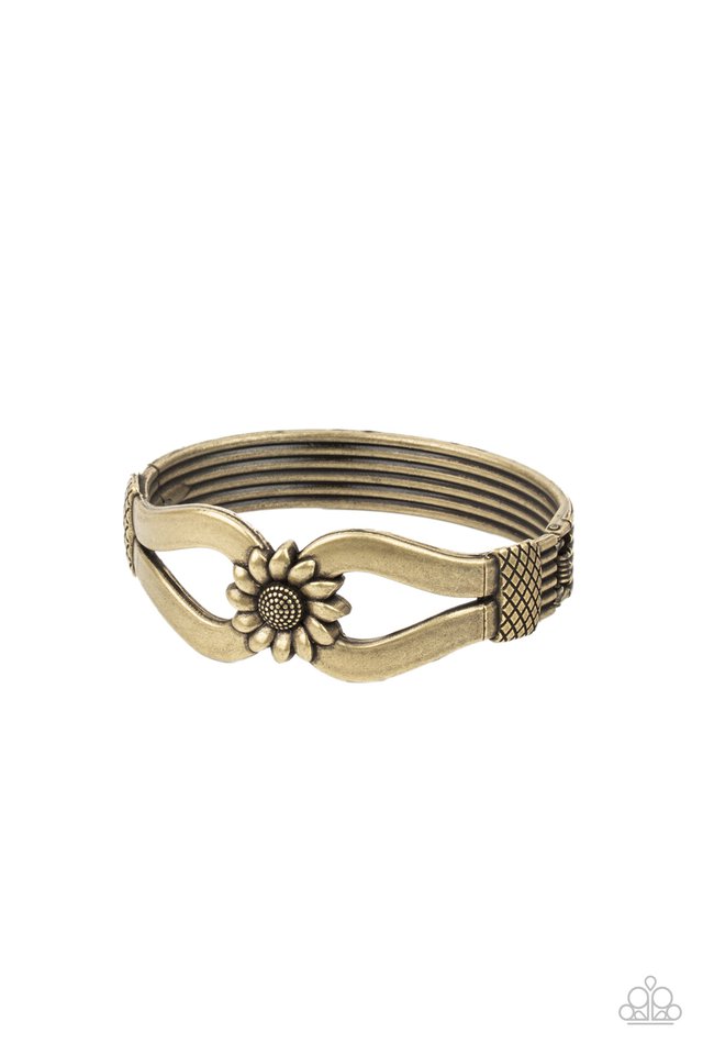 ​Let A Hundred SUNFLOWERS Bloom - Brass - Paparazzi Bracelet Image
