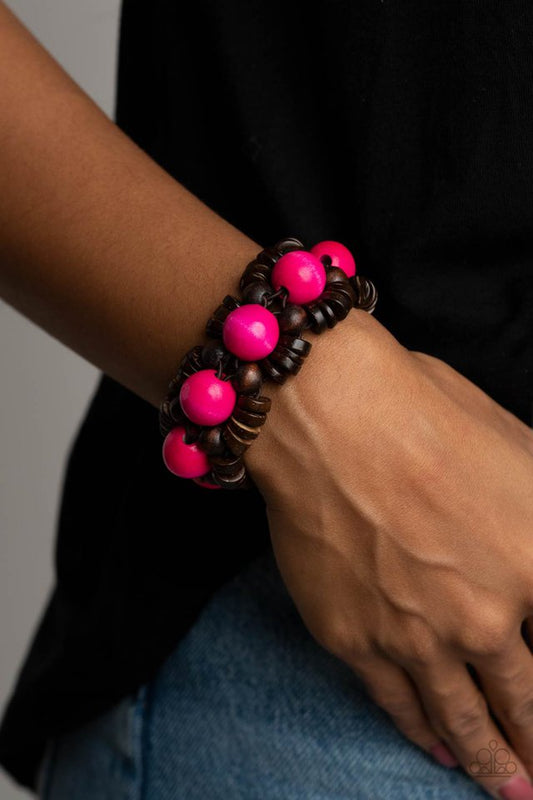 Tropical Temptations - Pink - Paparazzi Bracelet Image