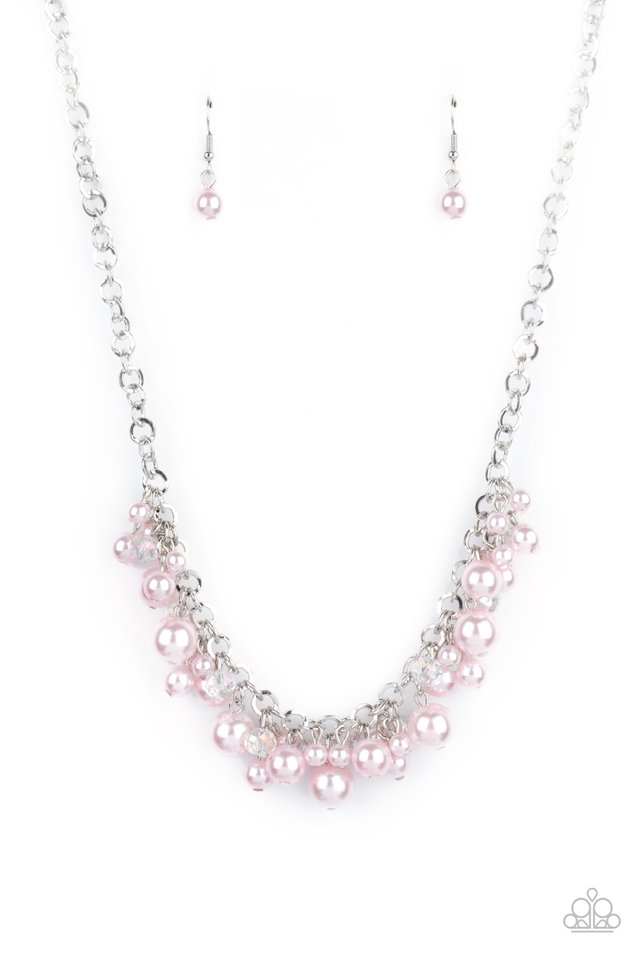 Paparazzi Necklace ~ Positively PEARL-escent - Pink – Paparazzi