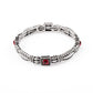 Get This GLOW On The Road - Red - Paparazzi Bracelet Image