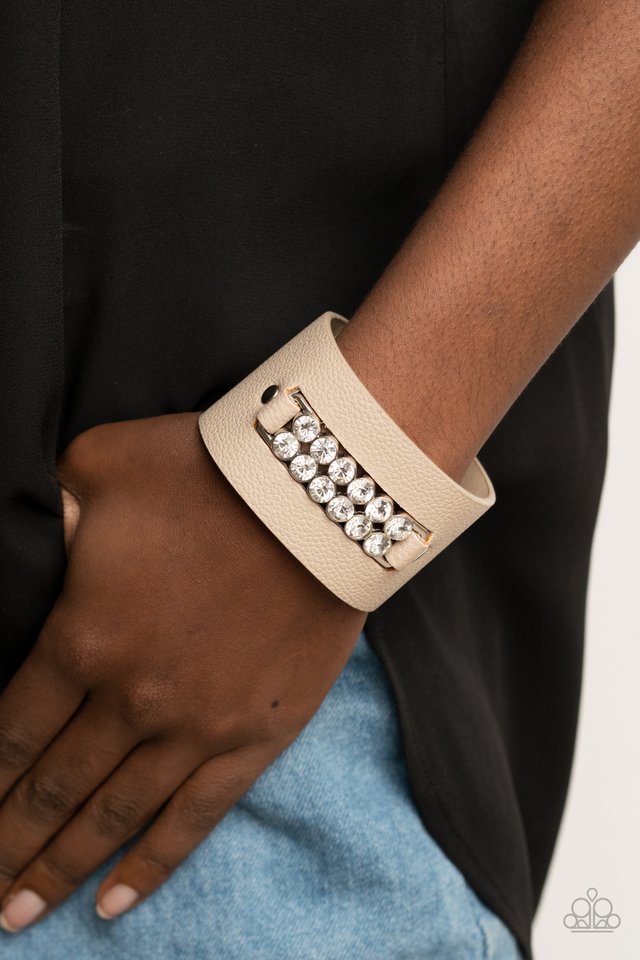 ​Runway Rebellion - Brown - Paparazzi Bracelet Image