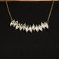 Icy Intensity - Brass - Paparazzi Necklace Image