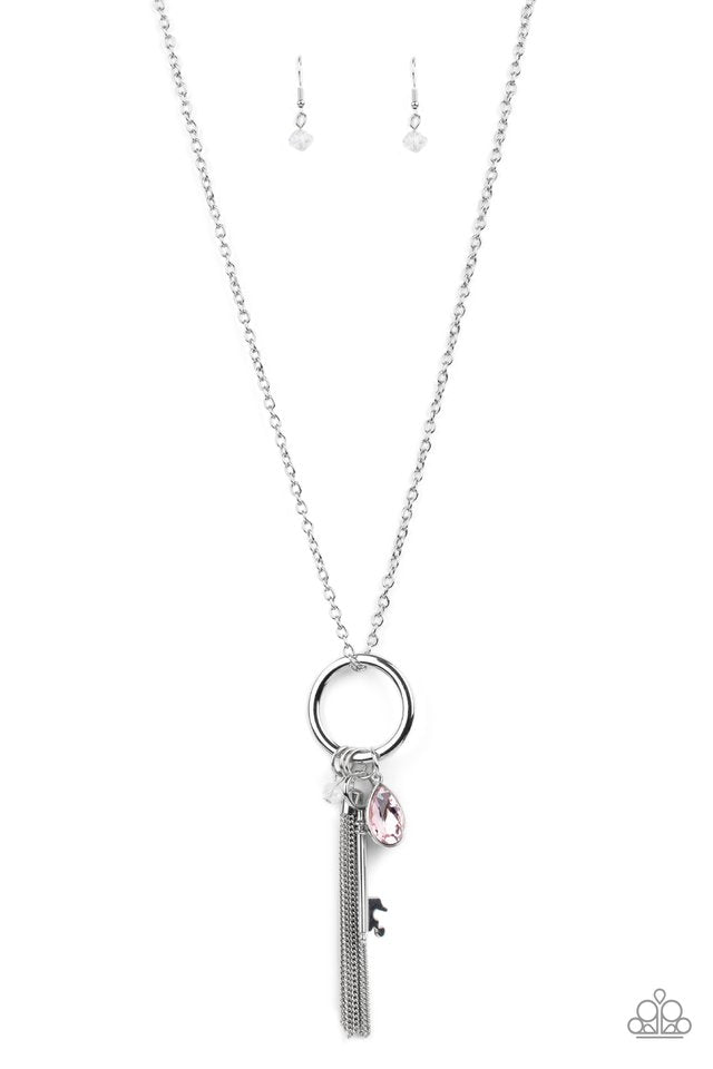 Unlock Your Sparkle - Pink - Paparazzi Necklace Image