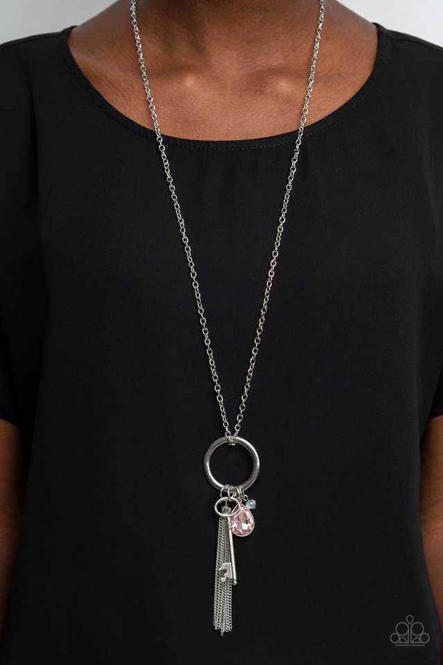 Unlock Your Sparkle - Pink - Paparazzi Necklace Image