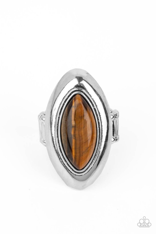 Sahara Seer - Brown - Paparazzi Ring Image