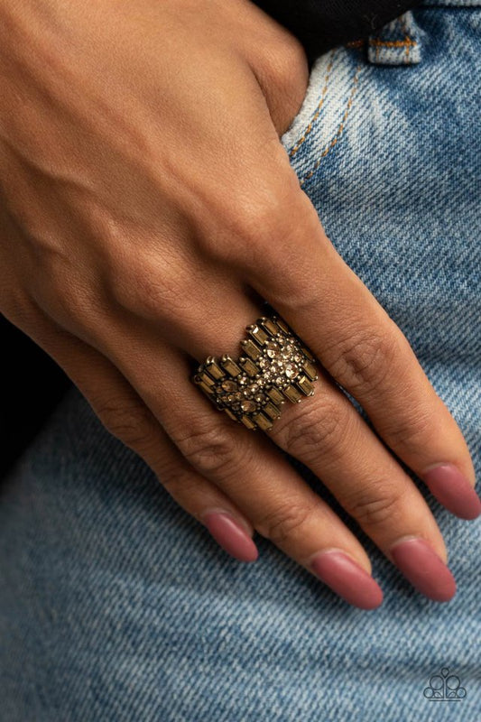 Urban Empire - Brass - Paparazzi Ring Image