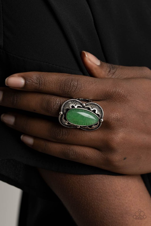 Mystical Mambo - Green - Paparazzi Ring Image