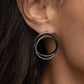 Always In The Loop - Black - Paparazzi Earring Image