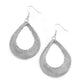 ​A Hot MESH - Silver - Paparazzi Earring Image