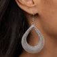 ​A Hot MESH - Silver - Paparazzi Earring Image