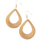 A Hot MESH - Gold - Paparazzi Earring Image