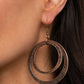 Rounded Out - Copper - Paparazzi Earring Image