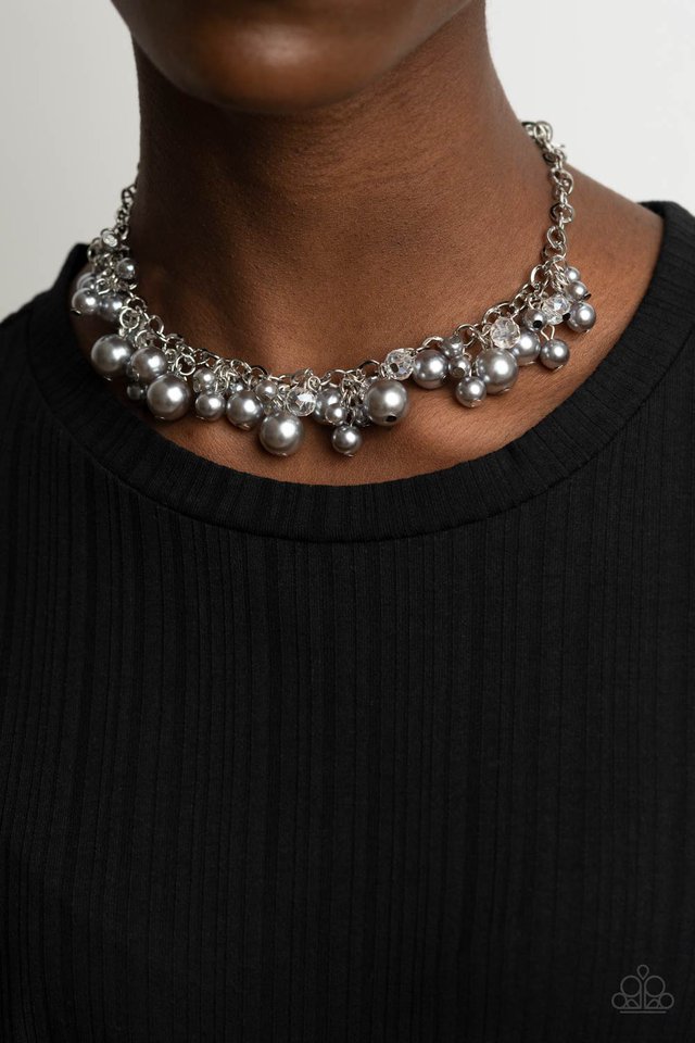 ​Positively PEARL-escent - Silver - Paparazzi Necklace Image