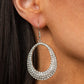 ​Life GLOWS On - White - Paparazzi Earring Image