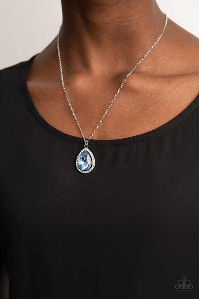​Duchess Decorum - Blue - Paparazzi Necklace Image