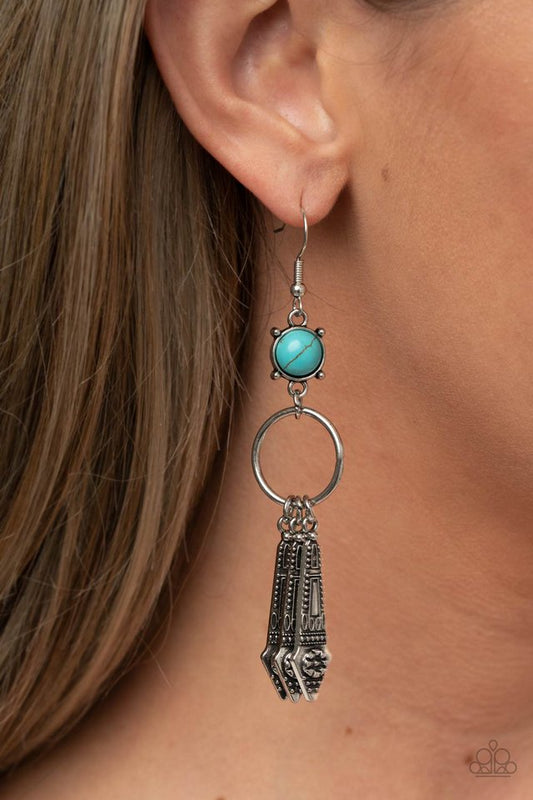 ​Prana Paradise - Blue - Paparazzi Earring Image