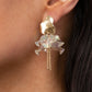 ​Harmonically Holographic - Gold - Paparazzi Earring Image