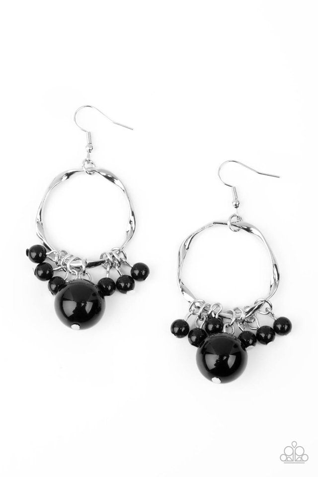 Delectably Diva - Black - Paparazzi Earring Image