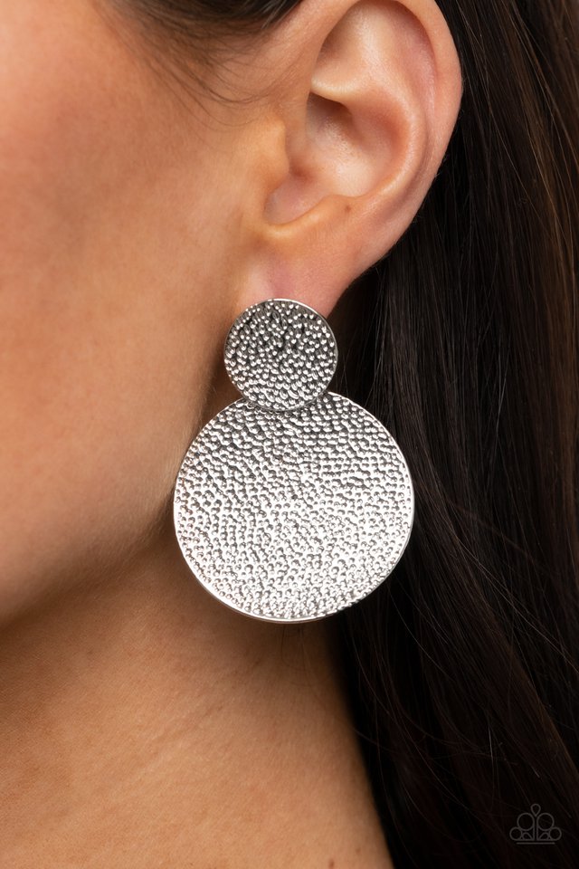 Refined Relic - Silver - Paparazzi Earring Image