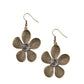 Fresh Florals - Brass - Paparazzi Earring Image