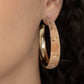 ​A CORK In The Road - Gold - Paparazzi Earring Image