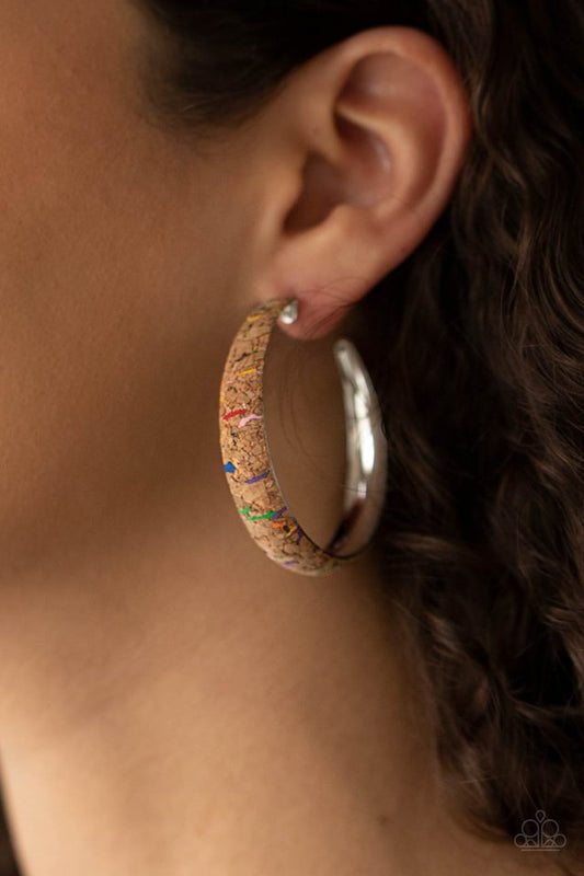 A CORK In The Road - Multi - Paparazzi Earring Image