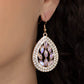 ​Encased Elegance - Gold - Paparazzi Earring Image