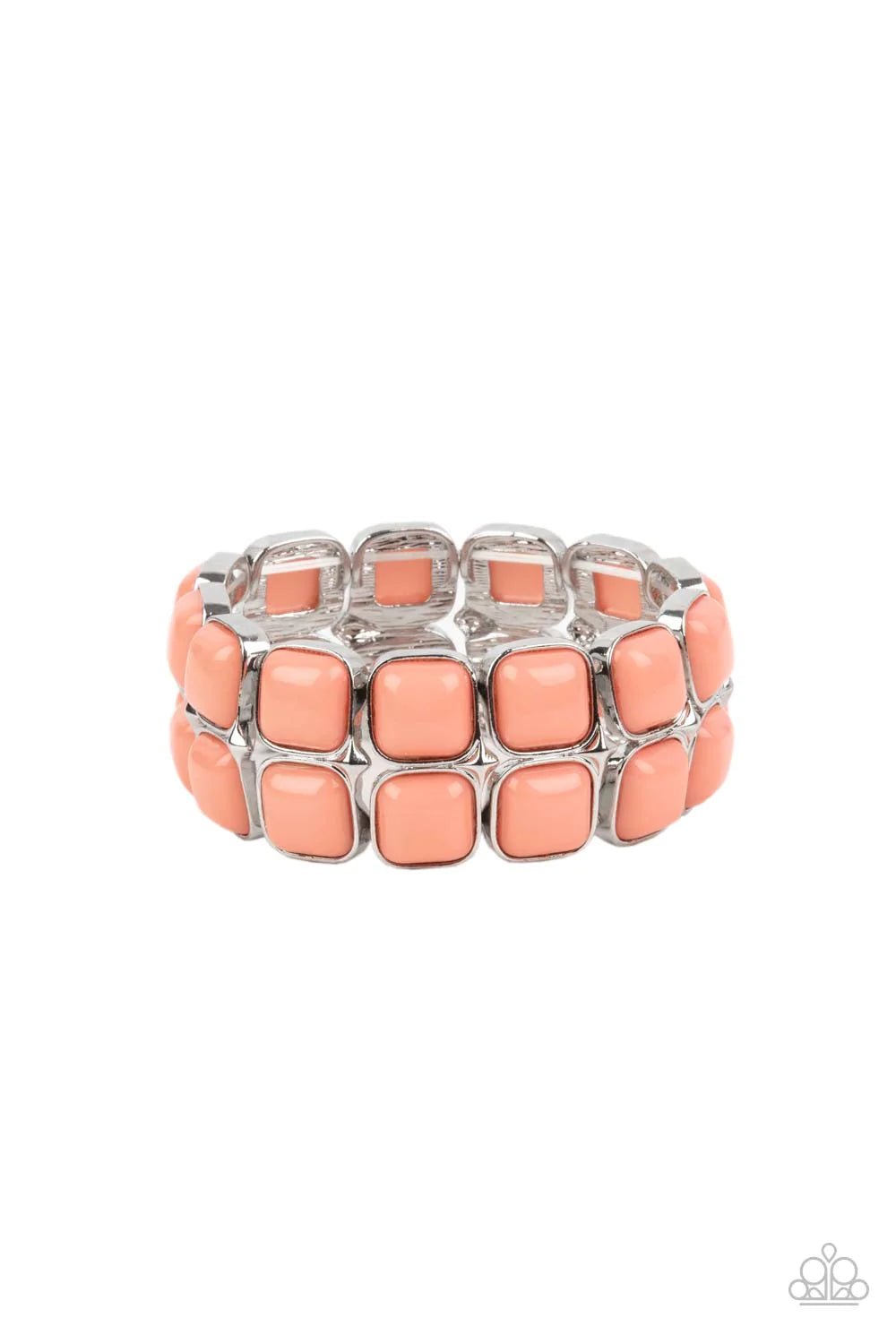 Paparazzi Bracelet ~ Double The DIVA-ttitude - Orange