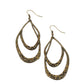 Beyond Your GLEAMS - Brass - Paparazzi Earring Image