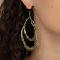 Beyond Your GLEAMS - Brass - Paparazzi Earring Image