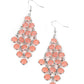 With All DEW Respect - Orange - Paparazzi Earring Image