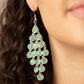 With All DEW Respect - Green - Paparazzi Earring Image