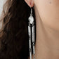 ​Defined Dazzle - White - Paparazzi Earring Image