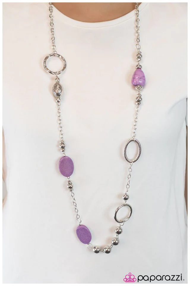 Paparazzi Necklace ~ Make The Most Of It - Purple