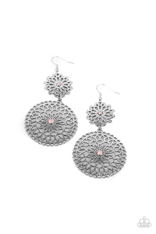 Garden Mantra - Pink - Paparazzi Earring Image